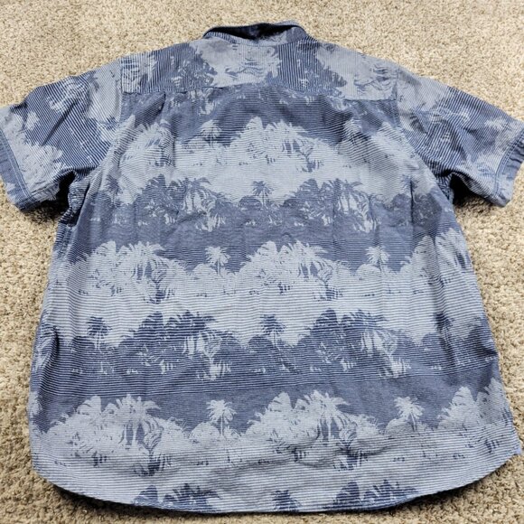 Tommy Bahama Shirt Mens XL Blue Floral Button Up Short Sleeve Hawaiian - Picture 6 of 7